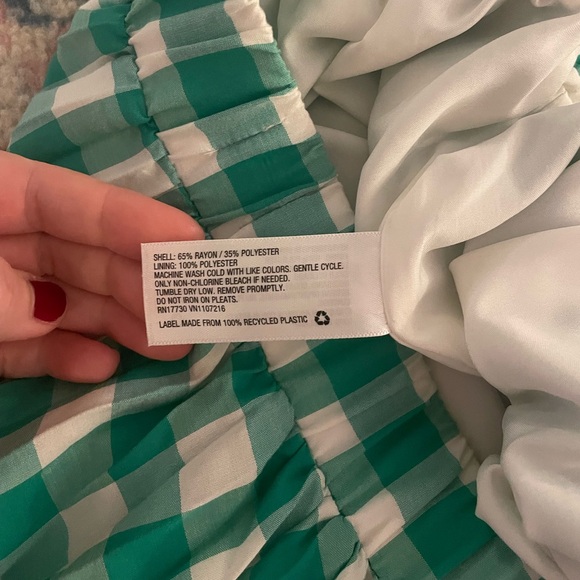 A New Day Gingham Pleated Midi Skirt - Picture 2 of 3